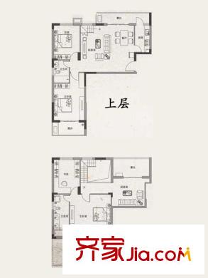 安居綠樹林楓格林雅舍A1-b戶型 3室3廳2衛(wèi)1廚