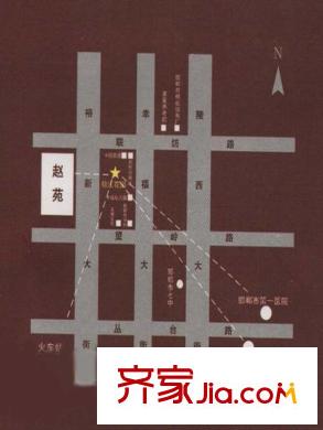 錦江花園交通區(qū)位示意圖