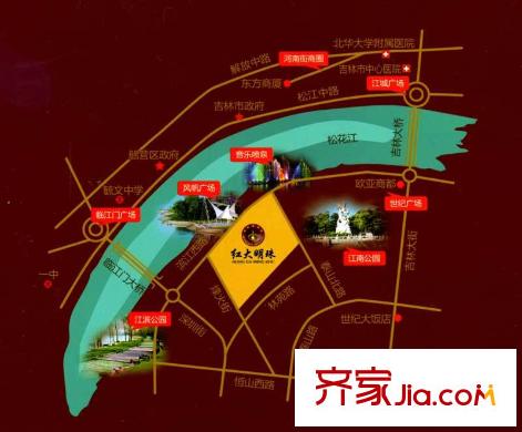 紅大明珠區(qū)位圖