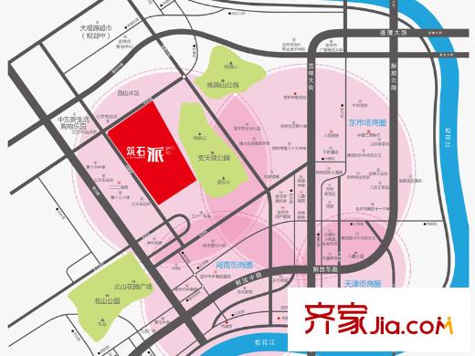 筑石派交通圖
