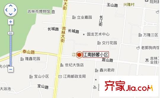 頤馨小區(qū)交通圖吉林  