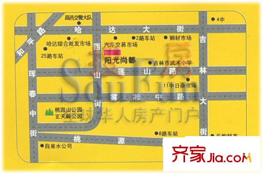 陽光尚都交通圖