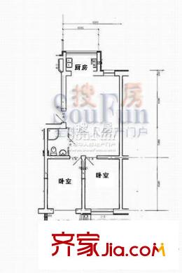 生活派兩室戶型圖