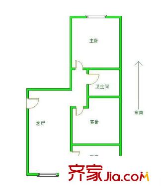 吉熱東方一區(qū) 2室 戶(hù)型圖