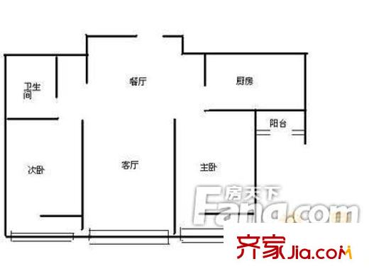 同順興社區(qū)戶型圖同興社區(qū)2.2.11 2室2廳1衛(wèi)1廚