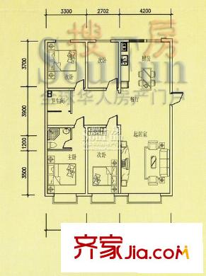松江壹品戶型圖戶型圖 4室2廳1衛(wèi)1廚