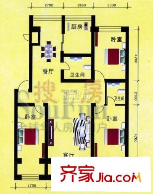 嘉業(yè)紫荊花戶型圖