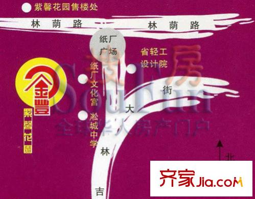 金豐紫馨花園交通圖