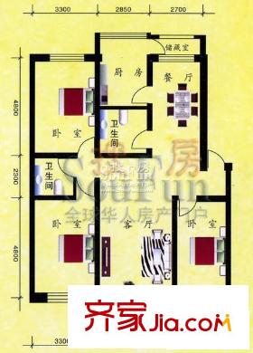 嘉業(yè)紫荊花戶型圖