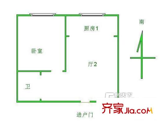 亞泰新城戶型圖1.1.1.1.1 1室1廳1衛(wèi)1廚