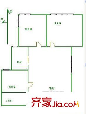 江南壹平方米戶型圖江南壹號(hào)三室戶型圖 3室1廳1衛(wèi)1廚