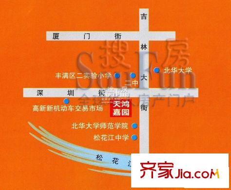 天鴻嘉園交通圖