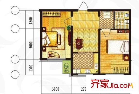 萬升前程國際 0室 戶型圖
