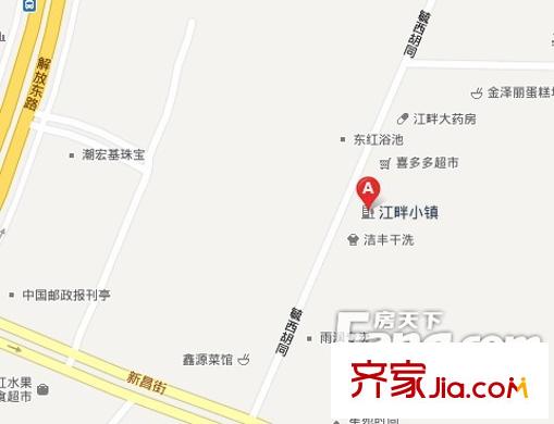江畔小鎮(zhèn)交通圖