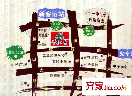 望云山景交通圖