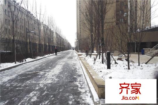 神華萬利城二期已入住園區(qū)道路(2015.12)