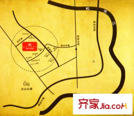 神華萬利城區(qū)位圖