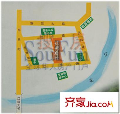江灣茗苑交通圖