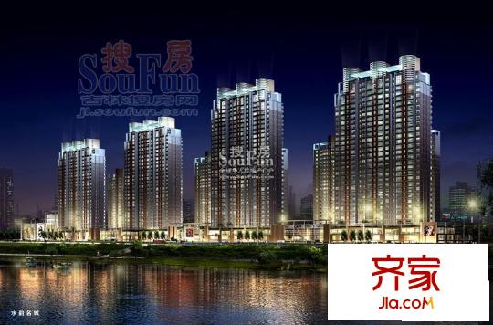 水韻名城外景圖夜景西北立面