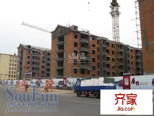 大唐佳園實景圖多層部分4月工程進度