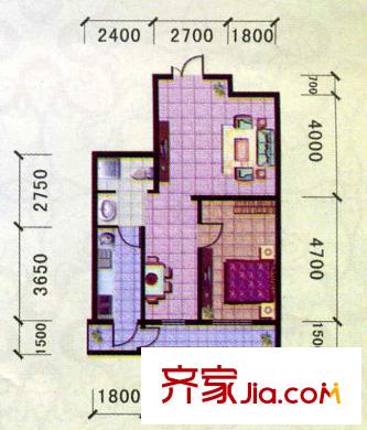 鑫隆帝豪戶型圖戶型圖 1室2廳1衛(wèi)