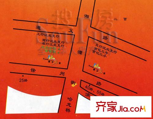 湘江名苑交通圖