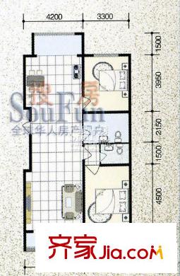 中凱西苑戶型圖C戶型(小高層) 2室2廳2衛(wèi)1廚
