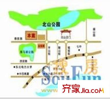 北山名苑交通圖