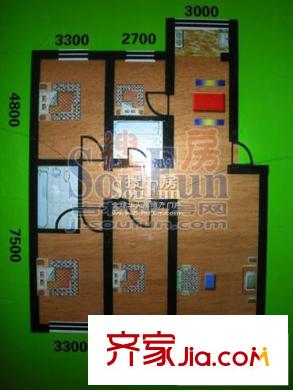 松江苑戶型圖戶型圖 4室2廳2衛(wèi)1廚