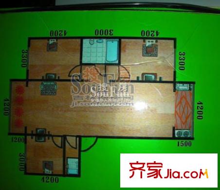 松江苑戶型圖戶型圖 3室2廳2衛(wèi)1廚