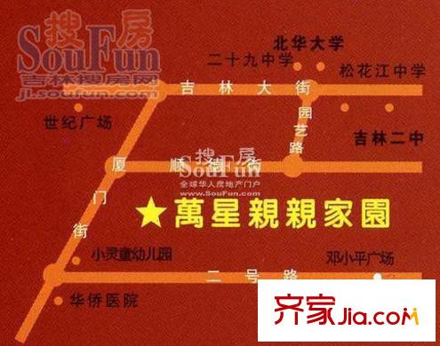 萬(wàn)星親親家園交通圖
