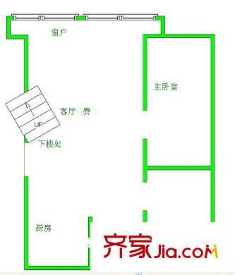 嘉業(yè)瀚林苑兩室戶型圖