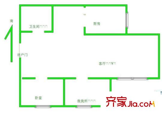 卓越方舟 2室 戶型圖