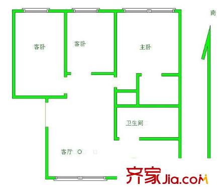 卓越方舟 3室 戶型圖