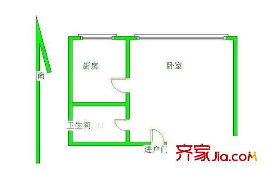 嘉業(yè)瀚林苑 1室 戶型圖