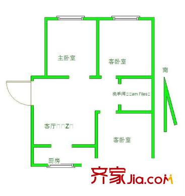 龍灣雅苑 3室 戶(hù)型圖