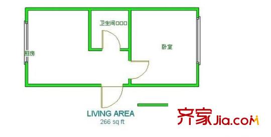 日升南區(qū) 1室 戶(hù)型圖