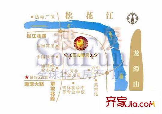 江山帝景交通圖地圖