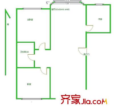 華隆尚都東郡 3室 戶型圖