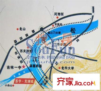 蘇寧天潤城交通圖