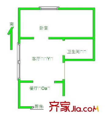 創(chuàng)業(yè)家園 1室 戶型圖