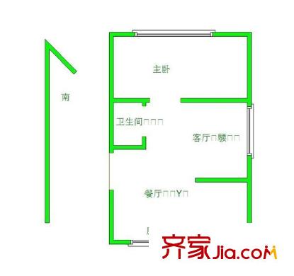 創(chuàng)業(yè)家園 1室 戶型圖