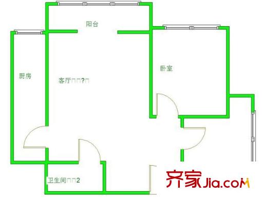 創(chuàng)業(yè)家園 2室 戶型圖