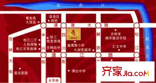 恒隆通潭富苑交通圖