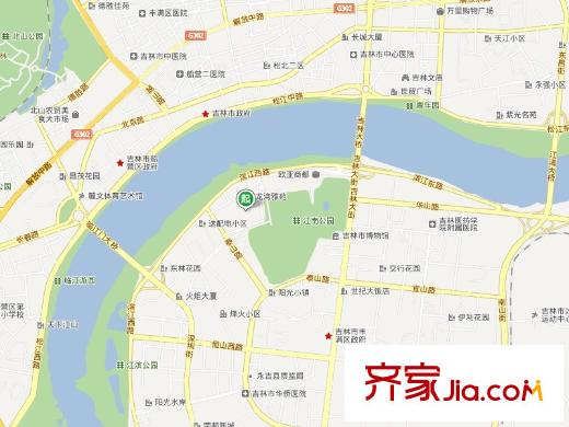如一坊中央公園交通坐標(biāo)圖