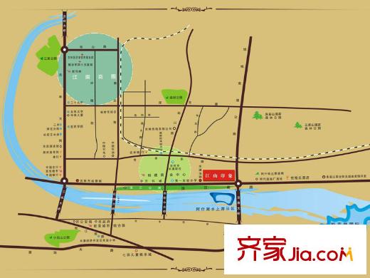 江山印象區(qū)位圖