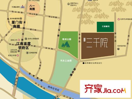 盈勝三千院區(qū)位圖
