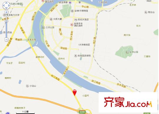 筑石?松花江新城地理坐標(biāo)圖