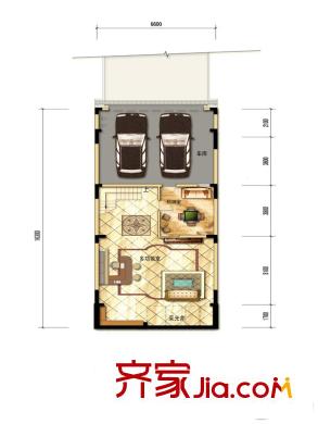 中海?溫莎平方米園四聯(lián)排  D#棟 蒙特爾宮戶型  -1層 7室2廳4衛(wèi)2廚
