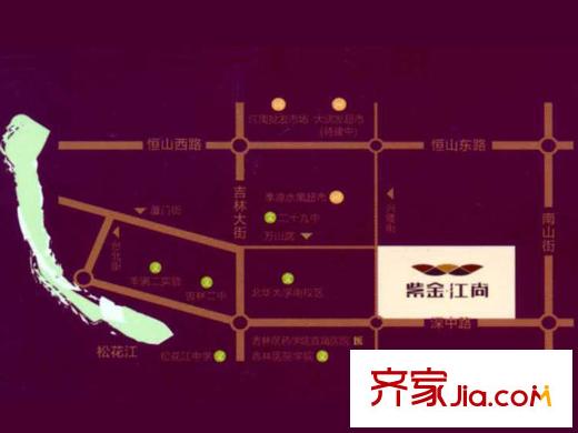 紫金江尚交通圖